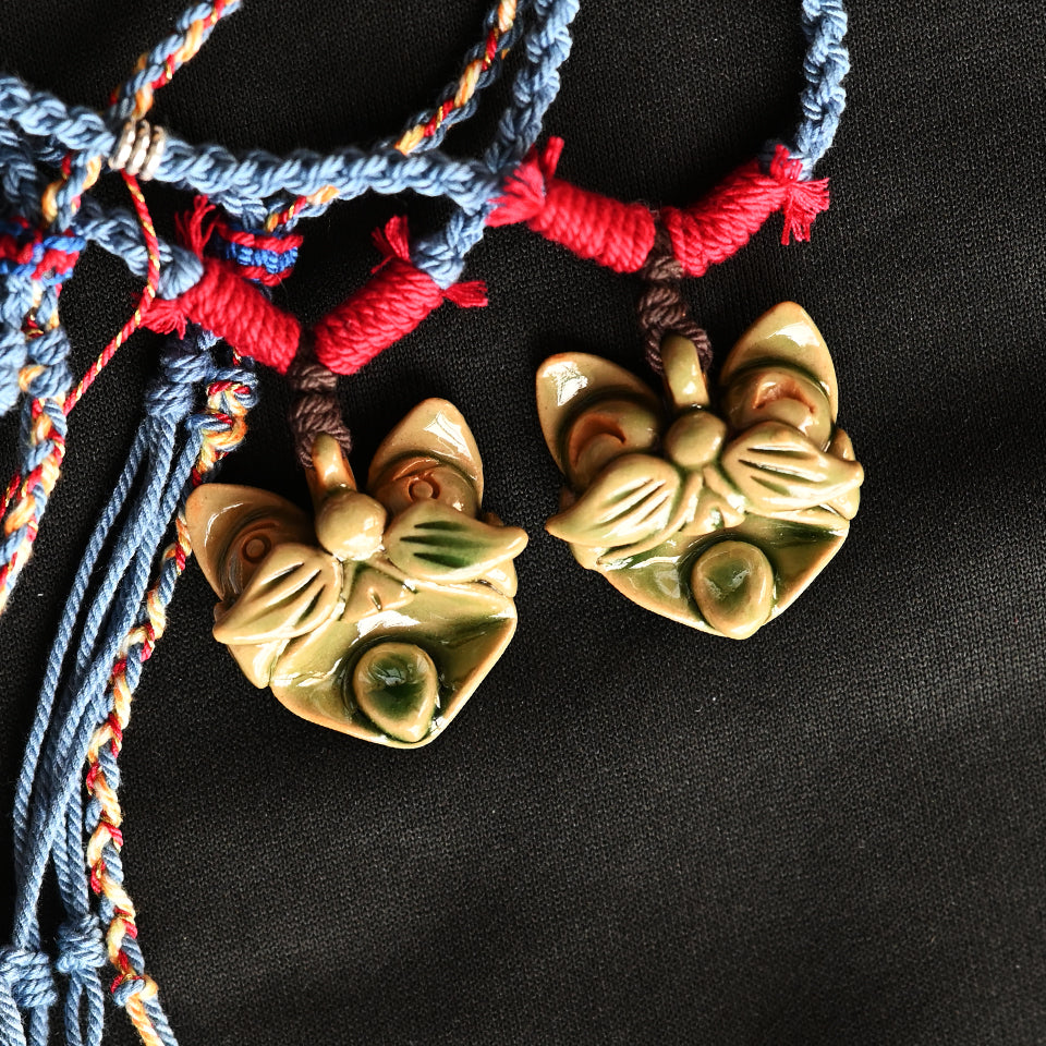Pendant Necklace-WaMao青绿-Handmade