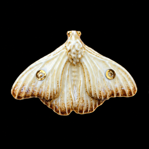 Brooch | Ashfrost Moth Jewellery Set | Ceramic | Wings of Metamorphosis