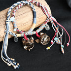 Attendant Guardian | Handcrafted Ceramic WaMao Bracelet | Copper Ember