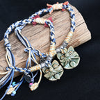 Attendant Guardian | Handcrafted Ceramic WaMao Bracelet | Verdant Wood