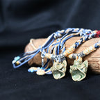 Attendant Guardian | Handcrafted Ceramic WaMao Bracelet | Verdant Wood