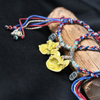 Attendant Guardian | Handcrafted Ceramic WaMao Bracelet | Golden Dawn
