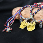 Attendant Guardian | Handcrafted Ceramic WaMao Bracelet | Golden Dawn