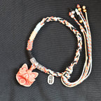 Attendant Guardian | Handcrafted Ceramic WaMao Bracelet | Crimson Flame