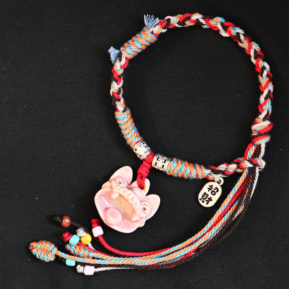 Attendant Guardian | Handcrafted Ceramic WaMao Bracelet | 温柔的守护者