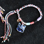 Attendant Guardian | Handcrafted Ceramic WaMao Bracelet | Midnight Blue
