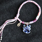 Attendant Guardian | Handcrafted Ceramic WaMao Bracelet | Midnight Blue