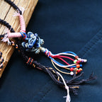 玲珑猫-湛蓝Heartfelt Guardian | Handcrafted Ceramic WaMao Necklace | Sculpted Cat - Small（副本）