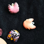 Heartfelt Guardian | Handcrafted Ceramic WaMao（猫头）Pendant Necklace | 粉紫