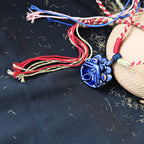 Heartfelt Guardian | Handcrafted Ceramic WaMao Necklace | 星海（湛蓝）
