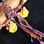 大猫头Attendant Guardian | Handcrafted Ceramic WaMao Bracelet | Golden Dawn