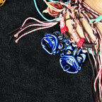 Heartfelt Guardian | Handcrafted Ceramic WaMao Necklace | 星海（湛蓝）