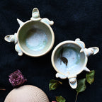 Living Guardians | Handcrafted Ceramic Cat Cup | Verdant Wood