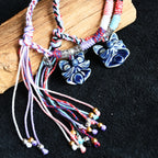 Attendant Guardian | Handcrafted Ceramic WaMao Bracelet | Midnight Blue