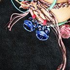 Heartfelt Guardian | Handcrafted Ceramic WaMao Necklace | 星海（湛蓝）