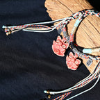 Attendant Guardian | Handcrafted Ceramic WaMao Bracelet | Crimson Flame