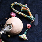 手机链Attendant Guardian | Handcrafted Ceramic WaMao Bracelet | Crimson Flame