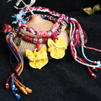 大猫头Attendant Guardian | Handcrafted Ceramic WaMao Bracelet | Golden Dawn