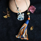 随便链Attendant Guardian | Handcrafted Ceramic WaMao Bracelet | Verdigris Spirit