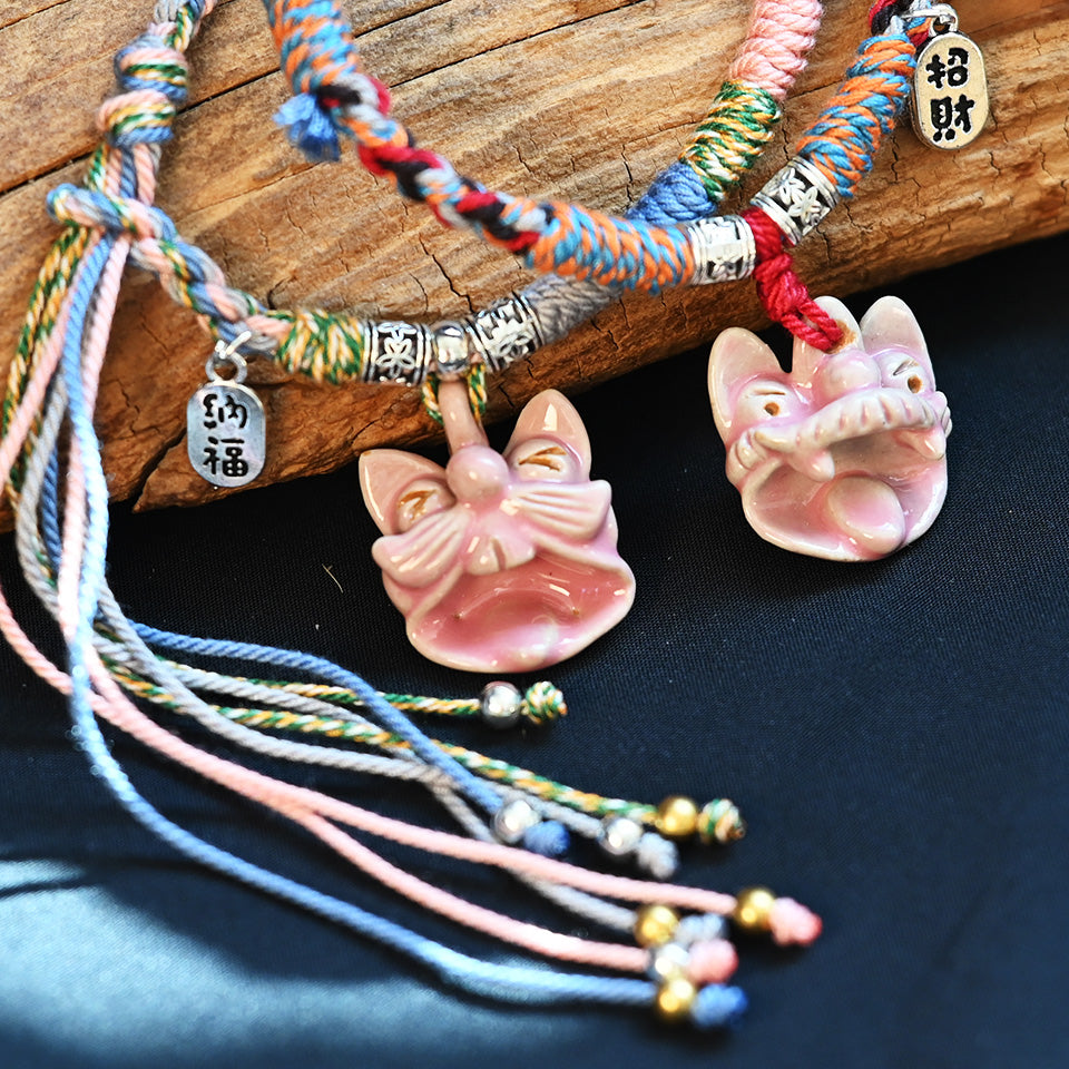 Attendant Guardian | Handcrafted Ceramic WaMao Bracelet | 温柔的守护者