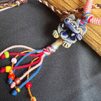 玲珑猫-湛蓝Heartfelt Guardian | Handcrafted Ceramic WaMao Necklace | Sculpted Cat - Small（副本）