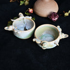 Living Guardians | Handcrafted Ceramic Cat Cup | Verdant Wood