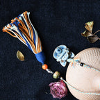 随便链Attendant Guardian | Handcrafted Ceramic WaMao Bracelet | Verdigris Spirit