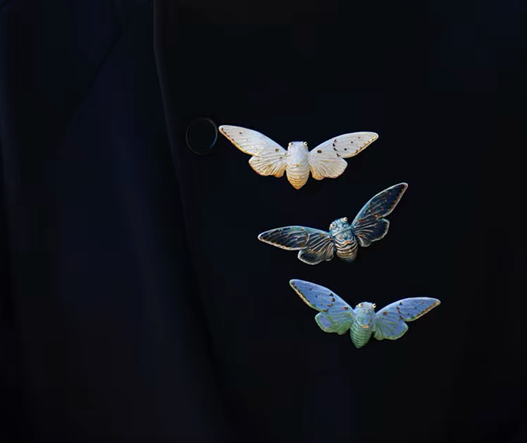 Brooch | Handcrafted Ceramic | 蝉 | 蜕变之翼