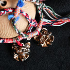 大猫头Attendant Guardian | Handcrafted Ceramic WaMao Bracelet | Copper Ember
