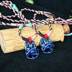 Heartfelt Guardian | Handcrafted Ceramic WaMao Necklace | 星海（湛蓝）