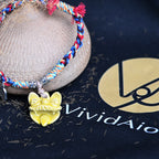 Attendant Guardian | Handcrafted Ceramic WaMao Bracelet | Golden Dawn