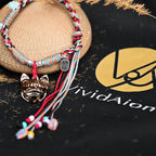Attendant Guardian | Handcrafted Ceramic WaMao Bracelet | Copper Ember