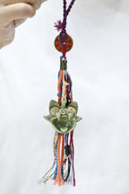 Guardian of Space | Handcrafted Ceramic WaMao Ornament | Verdant Wood