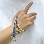 Attendant Guardian | Handcrafted Ceramic WaMao Bracelet | Verdant Wood