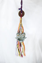 Guardian of Space | Handcrafted Ceramic WaMao Ornament | Verdigris Spirit