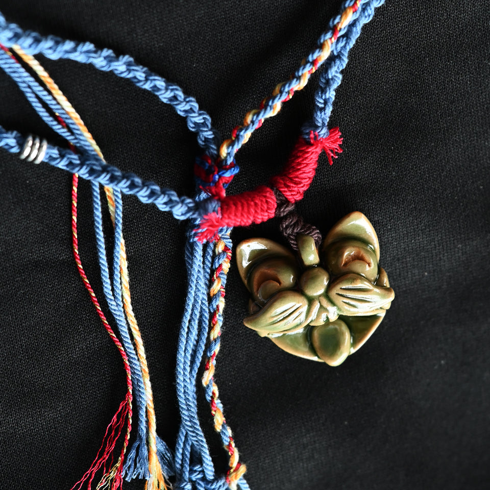 Pendant Necklace-WaMao青绿-Handmade