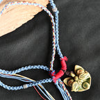 Heartfelt Guardian | Handcrafted Ceramic WaMao Necklace | Verdant Wood