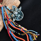 Guardian of Space | Handcrafted Ceramic WaMao Ornament | Azure Wave