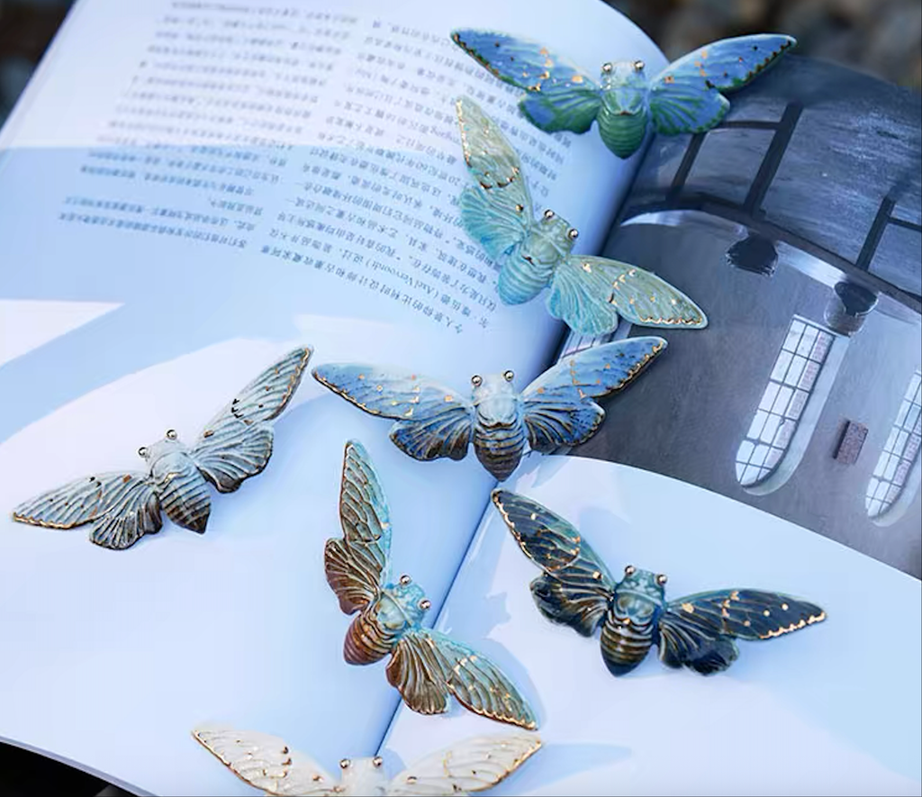 Brooch | Handcrafted Ceramic | 蝉 | 蜕变之翼