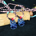 Heartfelt Guardian | Handcrafted Ceramic WaMao Necklace | 星海（湛蓝）