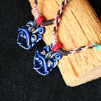 Heartfelt Guardian | Handcrafted Ceramic WaMao Necklace | 星海（湛蓝）