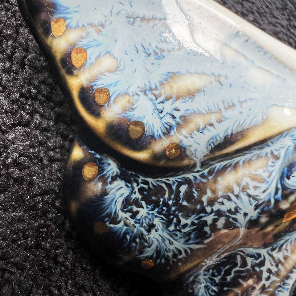 Brooch | Handcrafted Ceramic | 蓝凌蛾 | 蜕变之翼