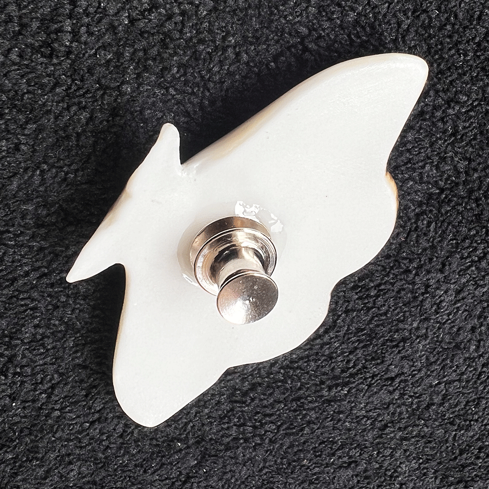 Brooch | Handcrafted Ceramic | 蓝凌蛾 | 蜕变之翼