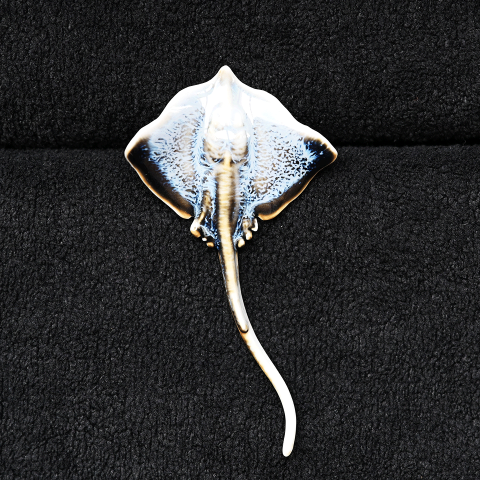 Brooch | Handcrafted Ceramic | 鳐鱼 | 遨游之翼