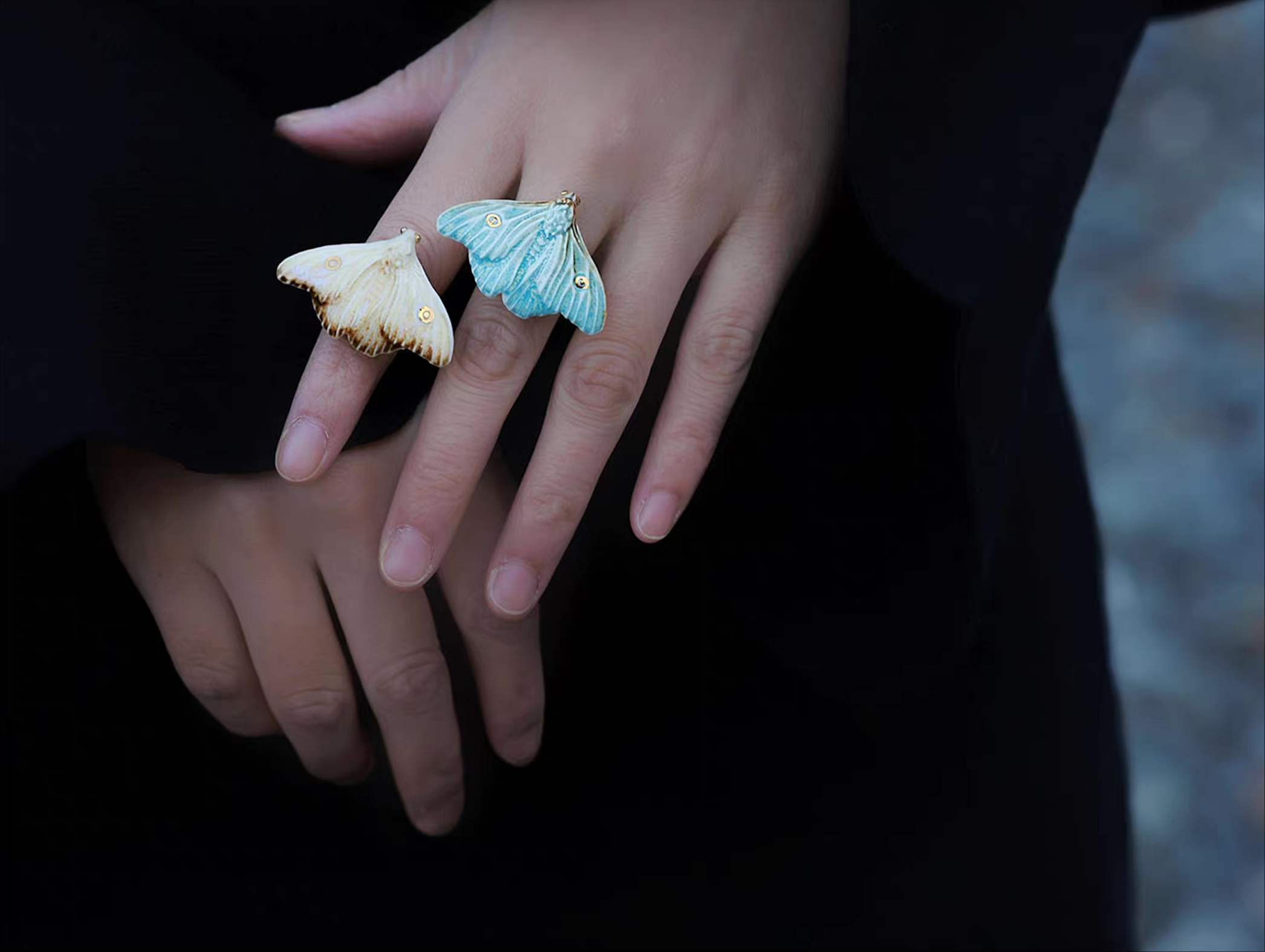Ring | Handcrafted Ceramic | 烬霜之蛾 | 蜕变之翼