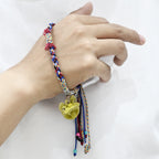 Attendant Guardian | Handcrafted Ceramic WaMao Bracelet | Golden Dawn