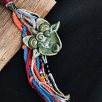 Guardian of Space | Handcrafted Ceramic WaMao Ornament | Verdant Wood