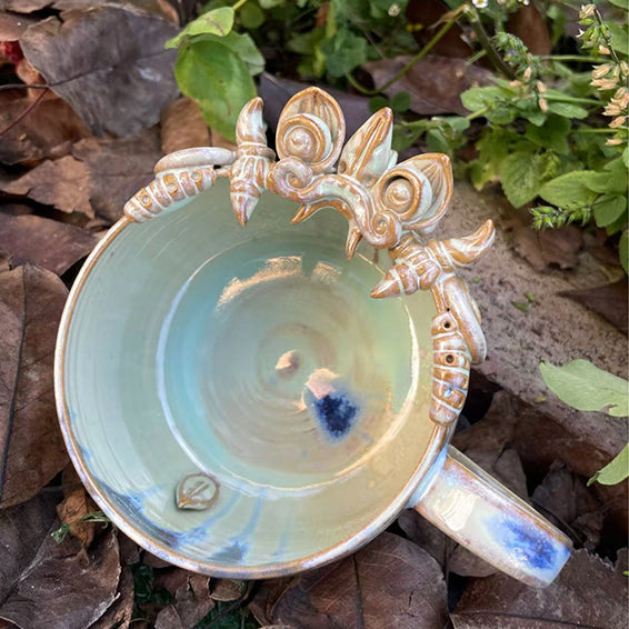 Ceramic Mug-WaMao-White