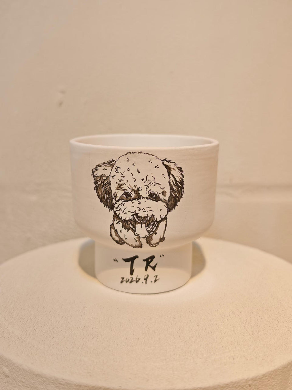 咖啡（茶）杯-宠物照片定制-艺术家手工-手握杯-Huang Meng