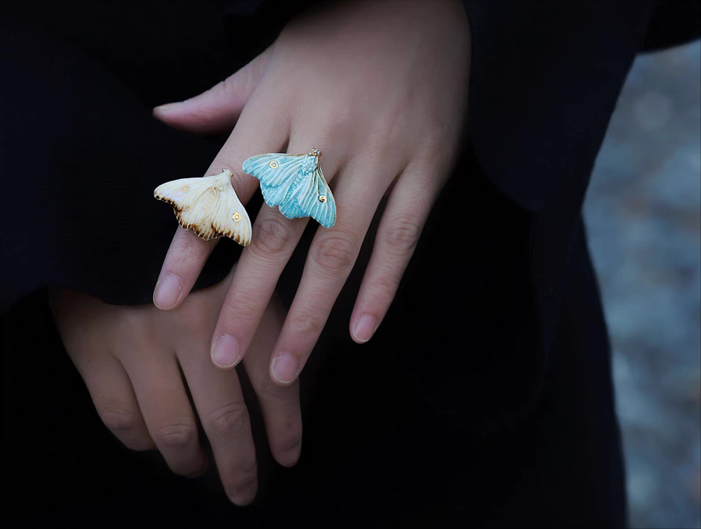 Ring | Handcrafted Ceramic | 烬霜之蛾 | 蜕变之翼